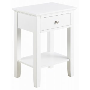 Linnea sängbord - Vit - Sängbord -Sovrumsmöbler - Sängbord