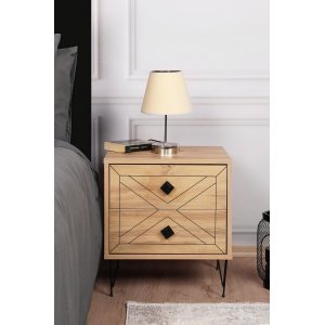 Luna sängbord - Furu - Sängbord -Sovrumsmöbler - Sängbord