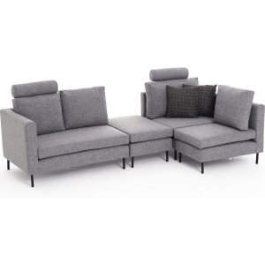 Mino modulsoffa - Grå - Tygsoffor