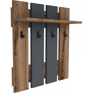 Mita klädhängare - Valnöt/antracit - Klädhängare -Klädhängare - Hallmöbler