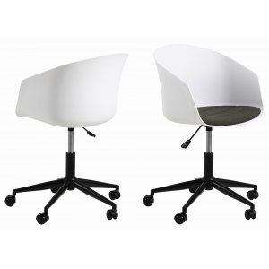 Moon kontorsstol - Vit - Kontorsstolar med armstöd