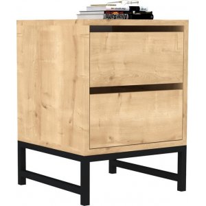 Neddy sängbord - Safir/svart - Sängbord -Sovrumsmöbler - Sängbord