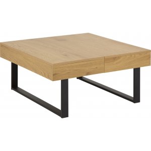 Newhaven soffbord 80 x 80 cm - Ek/svart - Soffbord i trä