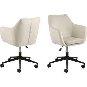 Nora kontorsstol - Beige - Kontorsstolar med armstöd