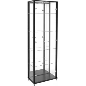 Optima vitrinskåp 172 cm - Svart - Vitrinskåp & Glasskåp -Vitrinskåp & Glasskåp - Hyllor & Förvaring