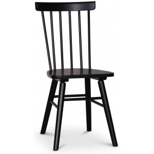 2 st Orust pinnstol svart + Skyddande sprayvax - Pinnstolar