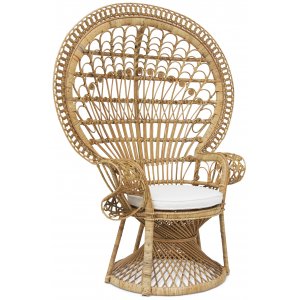 Påfågel fåtölj - Rotting + Skyddande sprayvax - Korgstolar & fåtöljer i rotting