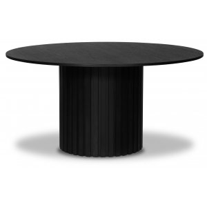 PiPi runt matbord Ø150 cm - Svartbetsat trä - Ovala & Runda bord