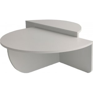 Podium soffbord 90 x 90 cm - Vit - Soffbord i trä