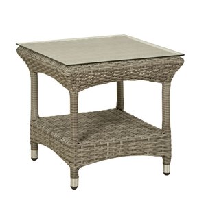 Rosario sidobord - Ljusgrå + Möbelpolish - Loungebord / utesoffbord