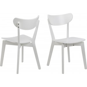 2 st Roxby matstol - Vit - Trästolar