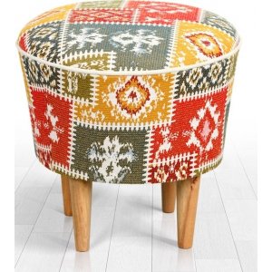 Rugg sittpuff - Flerfärgad - Sittpuffar