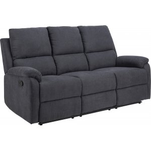 Sabia 3-sits reclinersoffa - Grå - 3-sits soffor