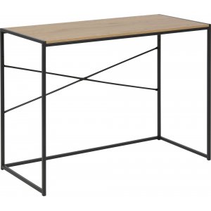 Seaford skrivbord 100 cm - Ek/svart - Övriga kontorsbord & skrivbord