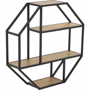 Seaford vägghylla 77 cm - Ek/svart - Vägghyllor -Hyllor & Förvaring - Hyllor