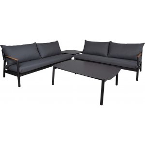 Seattle utesoffgrupp - Grå + Möbelpolish - Loungegrupper