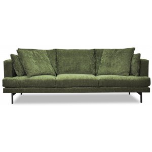 Smilla 3-sits soffa - Mörkgrön Chenille - 3-sits soffor