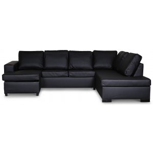 Solna U-soffa D3A - Bonded Leather + Läderimitationsrengöring - Hörnsoffor
