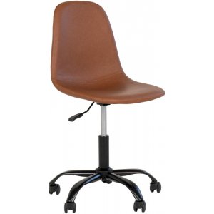 Stockholm Skrivbordsstol - Ljusbrun/svart - Kontorsstolar utan armstöd