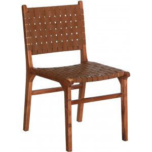 Porto Bello Stol Teak / Anilinläder - Trästolar