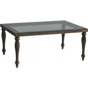 Tango soffbord 86 x 56 cm - Valnöt - Glasbord