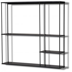 Trix vägghylla 60x60 cm - Svart metall - Vägghyllor -Hyllor & Förvaring - Hyllor