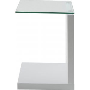 Tupit sidobord 40 x 35 cm - Vit - Sidobord & lampbord