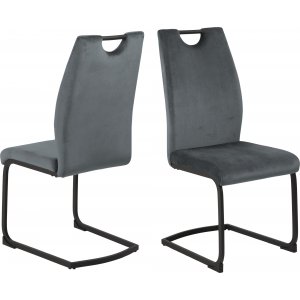 2 st Ulla matstol - Grå - Klädda & stoppade stolar