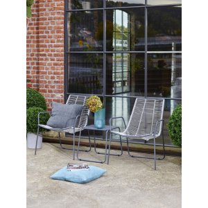 Valdez Stolset - Bord med 2 st fåtöljer - Loungegrupper