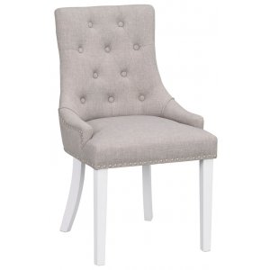 2 st Vicky stol - Ljusgrå/vit - Klädda & stoppade stolar