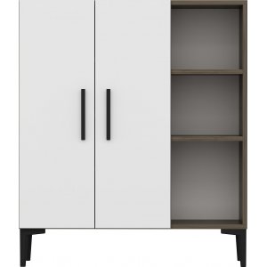 Viva skåp - Valnöt/vit - Skåp -Skåp - Hyllor & Förvaring