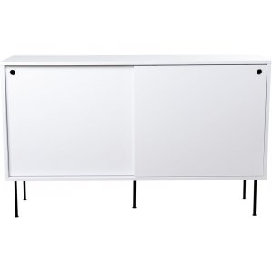 Volume sideboard 132 cm - Vit - Svart - Skänkar & Sideboards -Skänkar & Sideboards - Hyllor & Förvaring