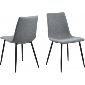 2 st Winnie matstol - Ljusgrå - Klädda & stoppade stolar