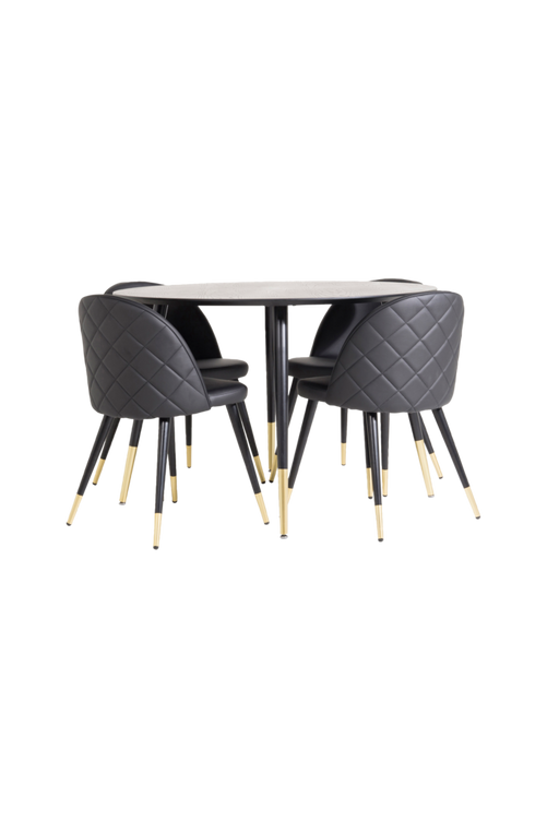 ell_1577610-01_Fs Bild på Matgrupp Doris bord och 4 st Valleta stolar - Venture Home