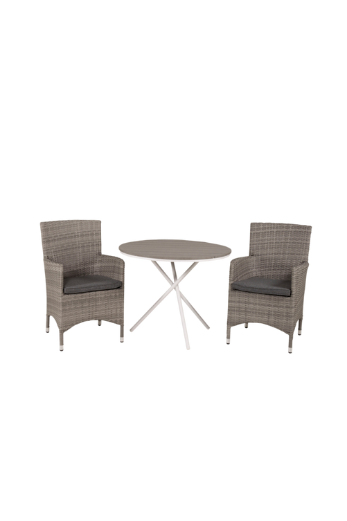 Bild på Cafébord Pascal och 2st Meja mat stol - Venture Home