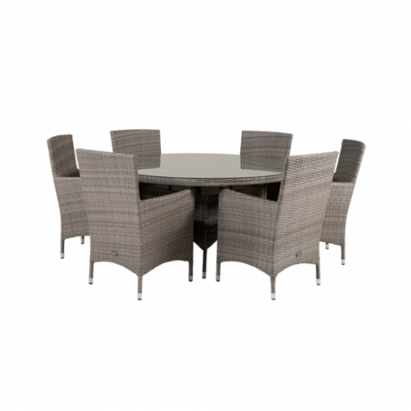 Bild på Matbord Vass och 6st Meja mat stol - Venture Home