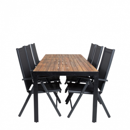 Bild på Matbord Belinda och 6st Bliss mat stol - Venture Home