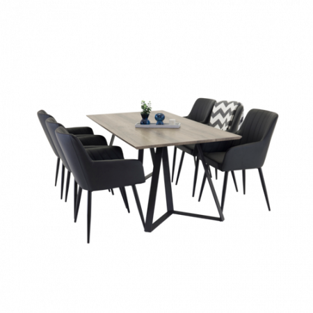 Bild på Maggie Matbord + Catrin / (6-pack) - Venture Home