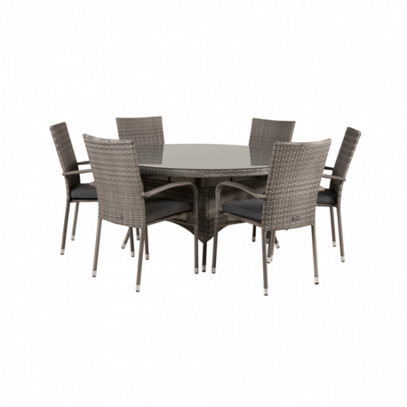 Bild på Matgrupp Vass inkl 6st Astrid matstol - Venture Home