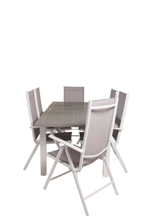 hom_1602055-01_Fs Bild på Matgrupp Athena inkl 6st 5 pos Bliss matstol - Venture Home