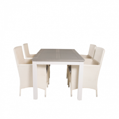 Bild på Matgrupp Athena inkl 4st Meja matstol - Venture Home