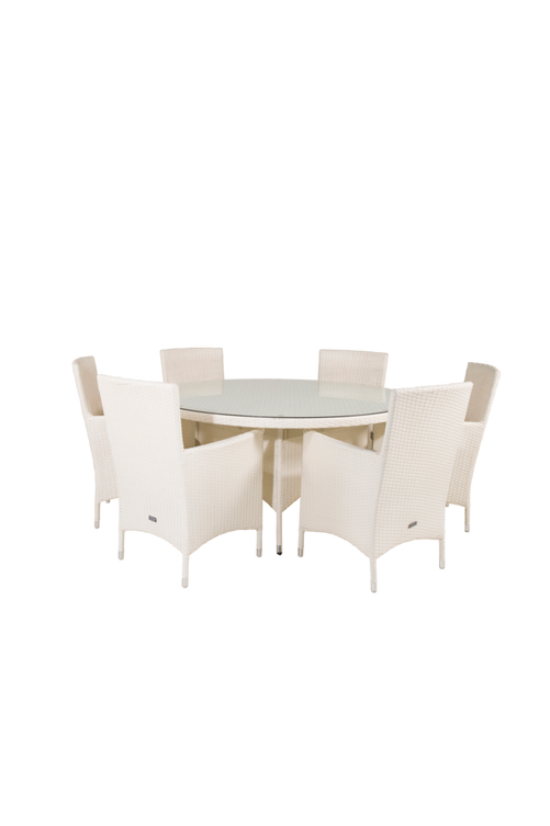 hom_1602088-01_Fs Bild på Matgrupp Vass inkl 6st Meja matstol - Venture Home