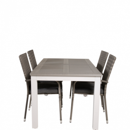 Bild på Matgrupp Athena inkl 4st stapelbar Astrid matstol - Venture Home