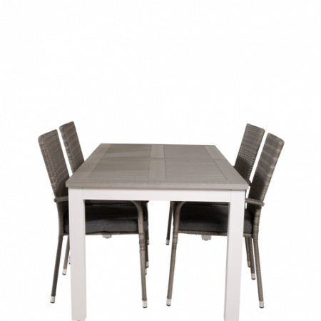 Bild på Matgrupp Athena inkl 4st stapelbar Astrid matstol - Venture Home