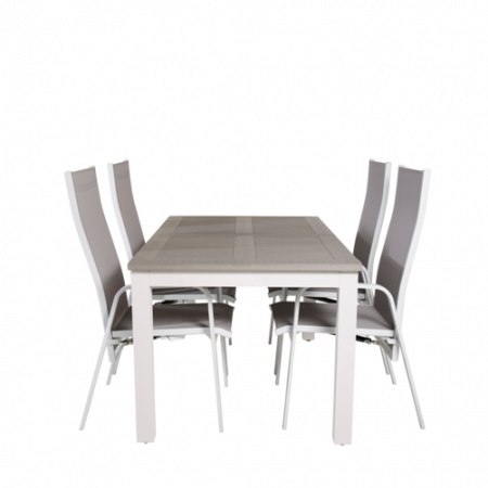 Bild på Matgrupp Athena inkl 4st stapelbar inkl justerbar Cassie matstolar - Venture Home