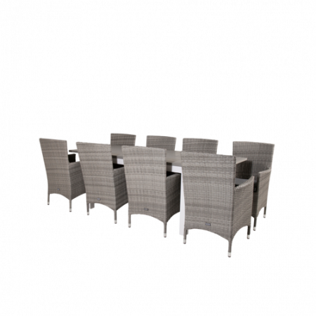 Bild på Matgrupp Athena inkl 8st Meja matstolar - Venture Home