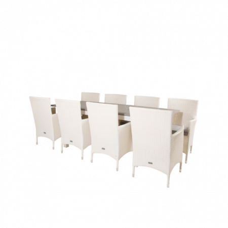 Bild på Matgrupp Athena inkl 8st Meja matstolar - Venture Home