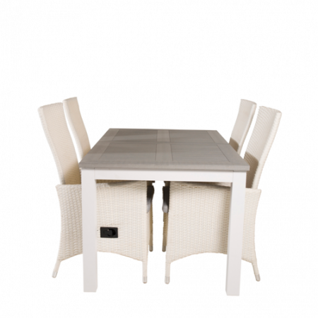 Bild på Matgrupp Athena inkl 4st Prim justerbar matstolar - Venture Home