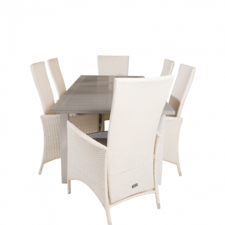 Bild på Matgrupp Athena inkl 6st Prim justerbar matstolar - Venture Home