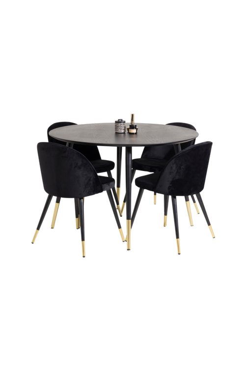 hom_1652221-01_Fs Bild på Matgrupp Doris ink 4st matstolar Valleta - Venture Home